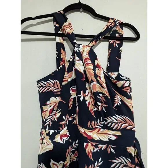 Joie Trinity floral cropped halter jumpsuit size 2